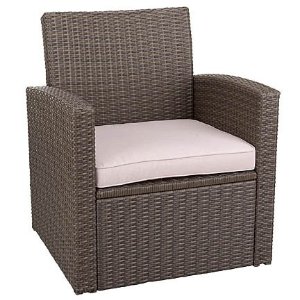 Loungesessel, Greenmotion Kunststoffgeflecht,inkl. Sitzpolster grau